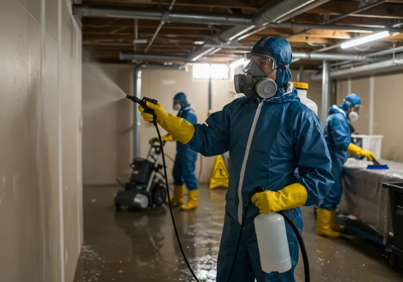 Basement Sanitization and Antimicrobial Treatment process in Hays, KS